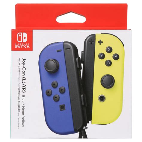 nintendo joy con blue yellow.